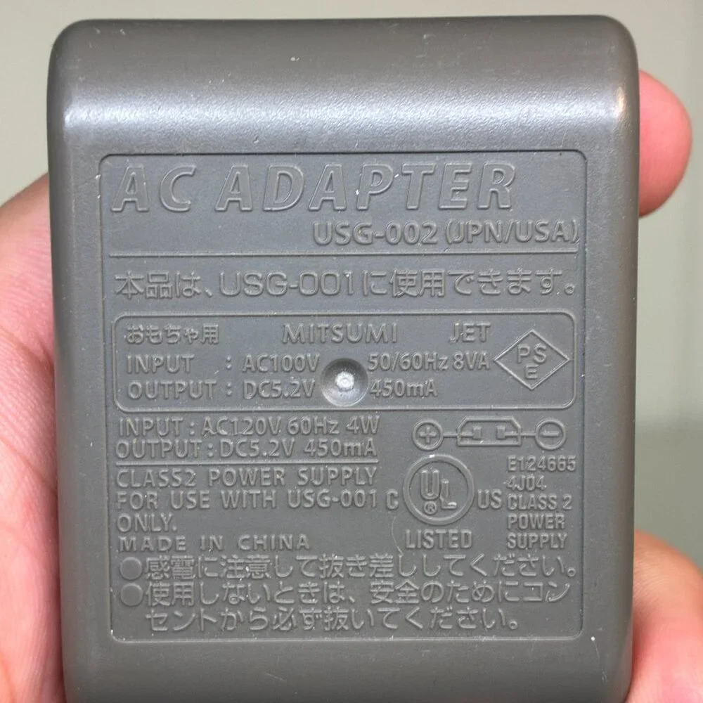 Nintendo DS Lite Wall Charger OEM Official AC Adapter Power Charging Cable Plug